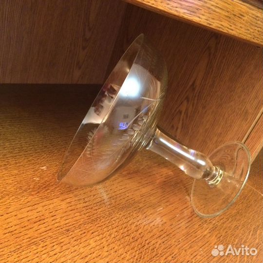 Ваза Фруктовница Стекло Винтаж