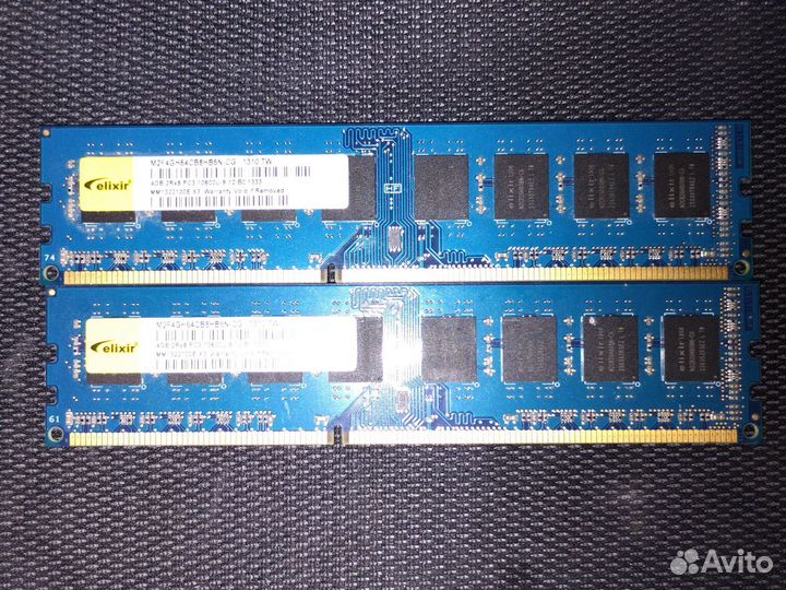 Оперативная память elixir DDR3 4GBx2