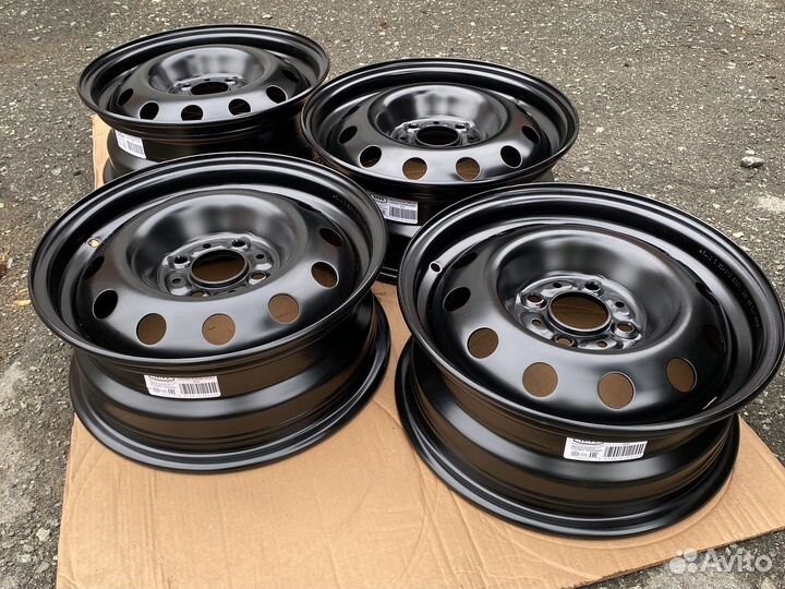 Штампованные диски Магнетто black ваз, R14, 4 шт