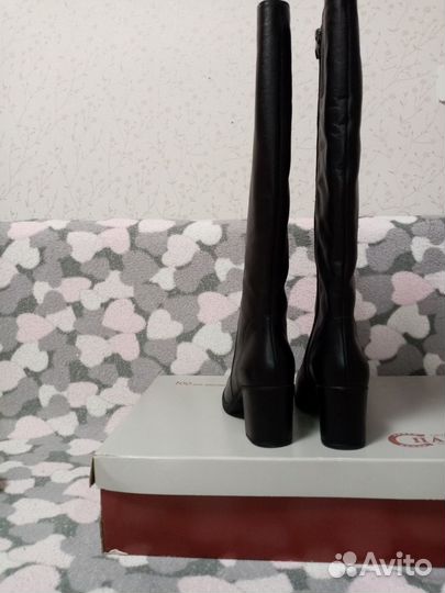 Весенние сапоги натуральная кожа 38