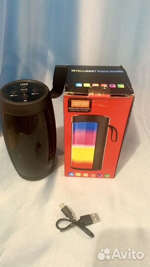 Блютуз колонка с подсветкой