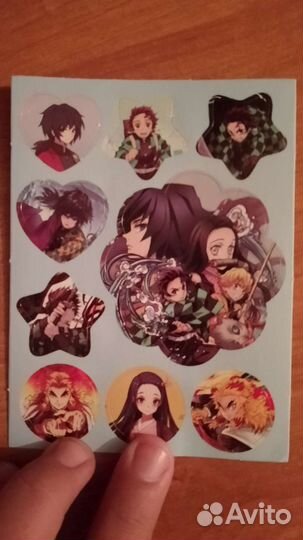 Наклейки клинок рассекающего демона