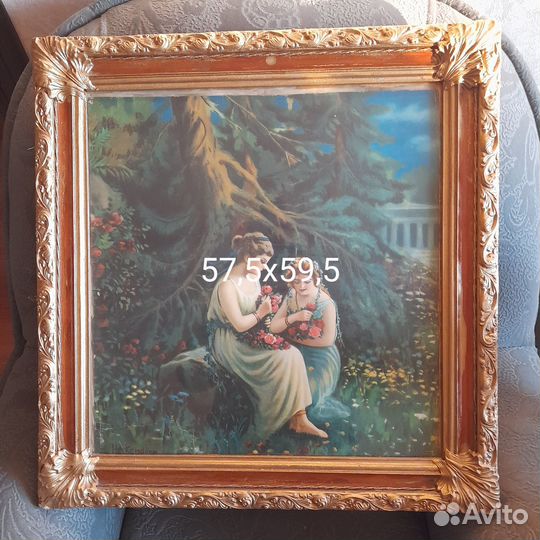 Картины репродукции в багетных рамах