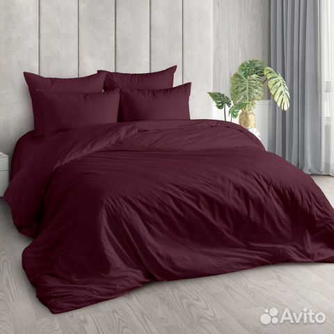 Постельное белье поплин однотонное