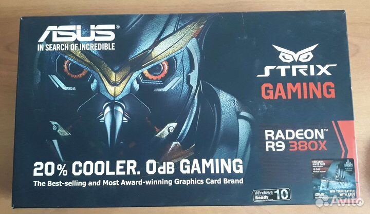 Видеокарта asus radeon R9 380X 4 gb