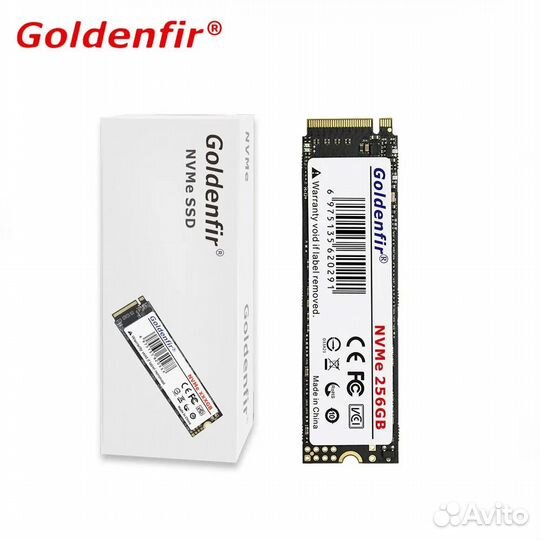 SSD Goldenfir M2 nvme, 256 Гб, твердотельный новый