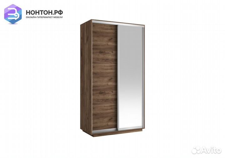 Шкаф-купе 2-х дверный с зеркалом Экспресс Хит краф