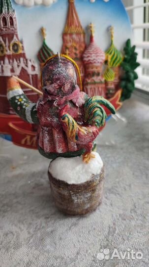Ватная елочная игрушка б. Яга