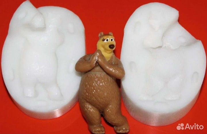 Кондитерам молды 3D силикон Маша и Медведь и др