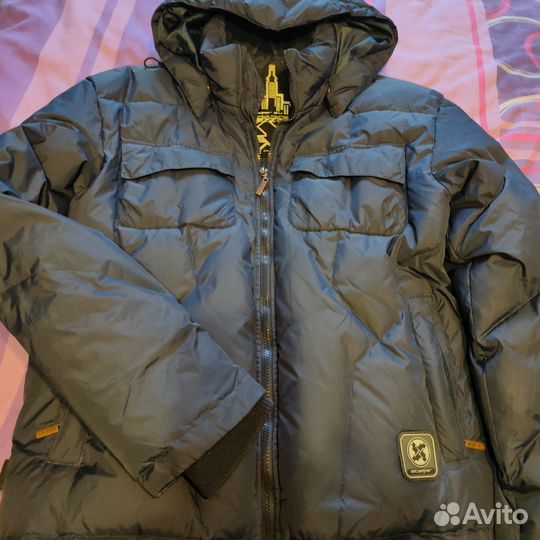 Мужская зимняя куртка на гусином пуху