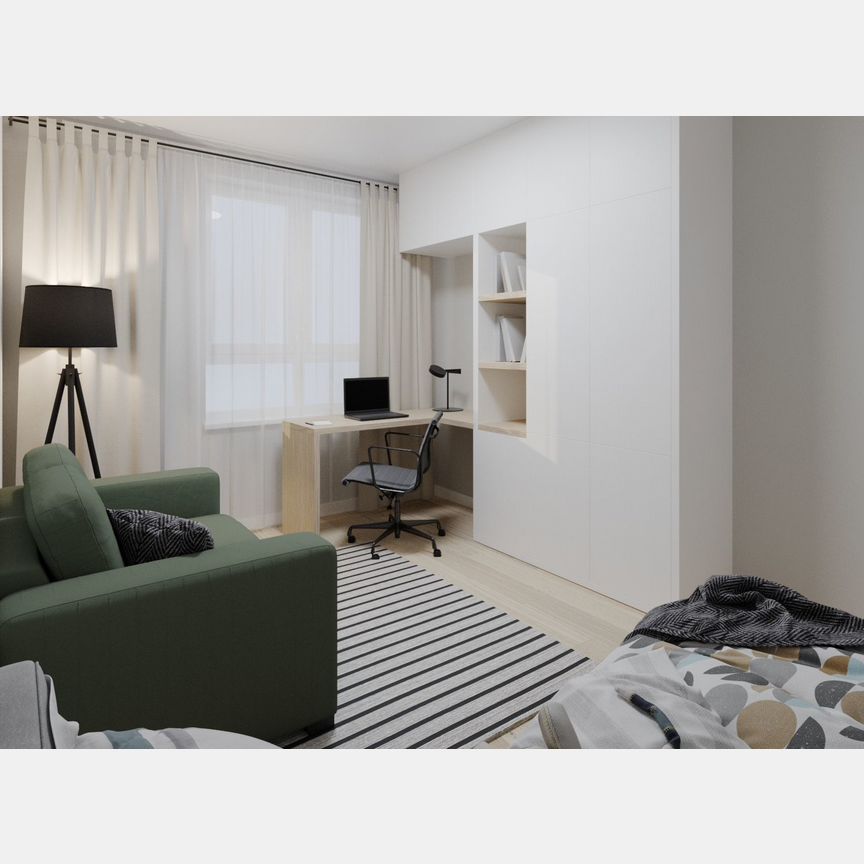 1-к. квартира, 28 м², 10/12 эт.
