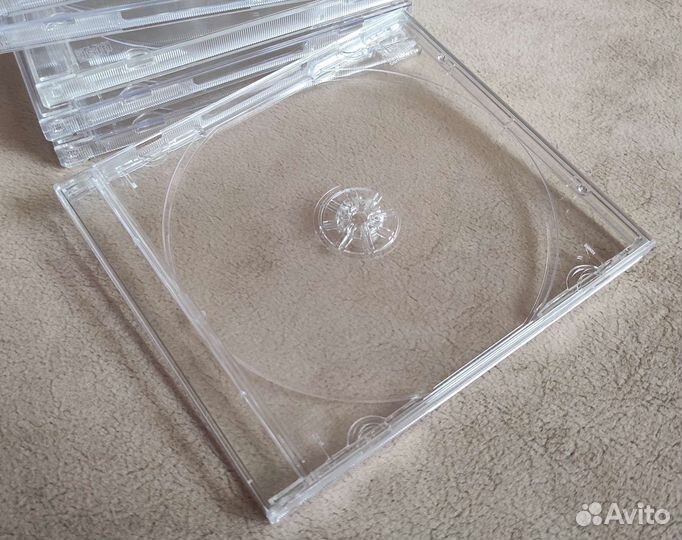 CD jewel box, чёрный и прозрачный трей