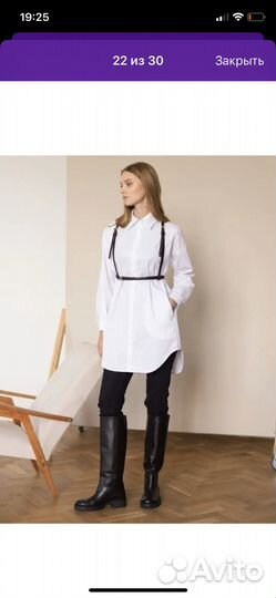 Платье рубашка 42-44 размера, оверсайз. Новая