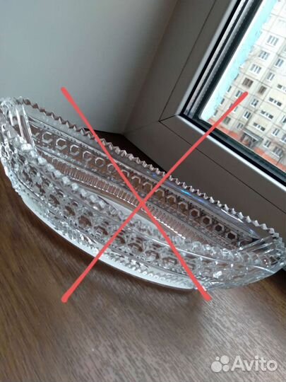 Хрусталь СССР: салатник / ладья / ваза / рог