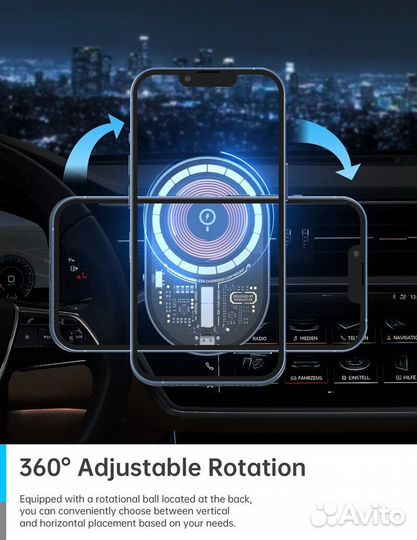 Магнитный держатель беспроводная зарядка MagSafe