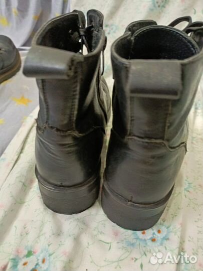 Ботинки демисезонные женские 41 размера, кожа