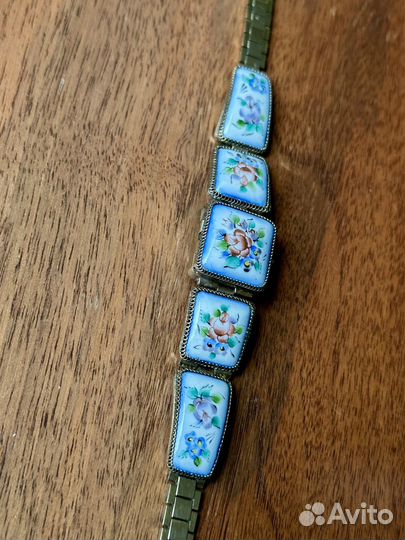 Часы чайка финифть СССР