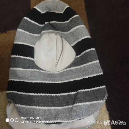 Шапка шлем для мальчика