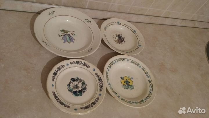 СССР 1960е Зик Конаково тарелки 7шт разные