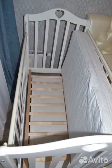 Кровать детксая Каролина-Алита с ящиком, белая