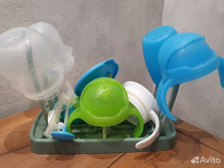 Munchkin поильники, ложечки, ниблер, сушилка