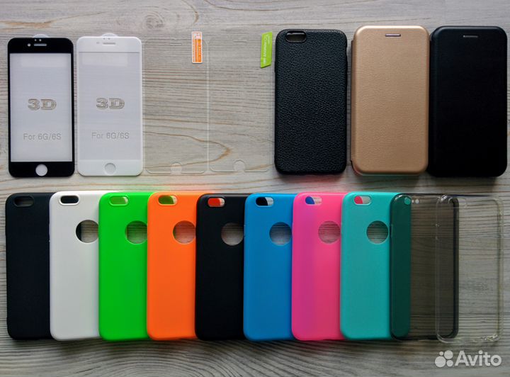 На iPhone 6 / 6s стекло пленка чехол поклейка