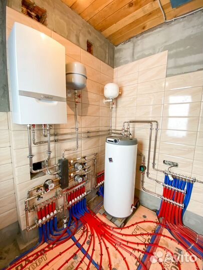 Монтаж отопления, Теплого пола, Вода, Канализация