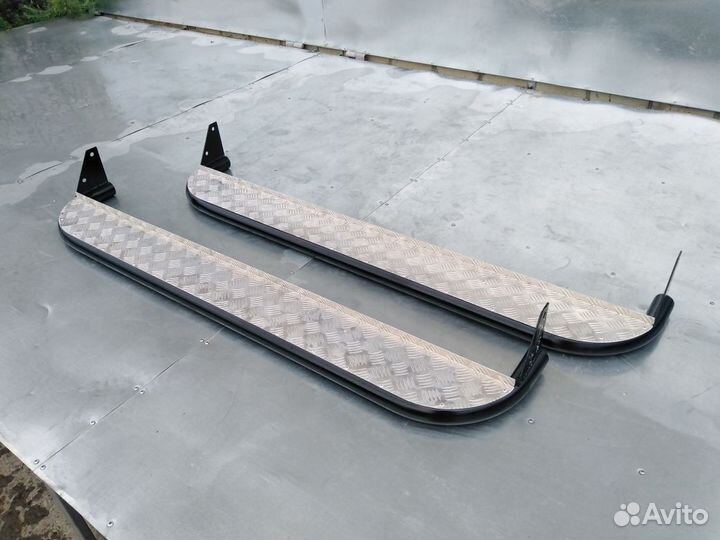 Подножки Барс с алюминиевой накладкой УАЗ Барс