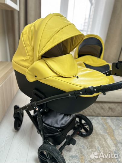 Коляска 2 в 1 agio prada экокожа