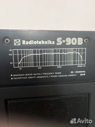 Акустические колонки бу radiotechnika s-90b