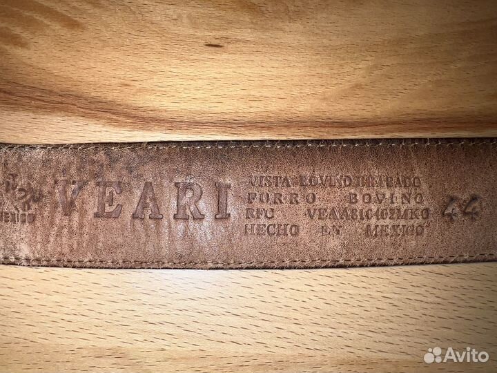 Мужской кожаный ремень Мексика Veari