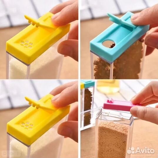 Кухонные банки для хранения специй Seasoning Set