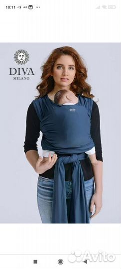 Слинг шарф diva milano трикотажный