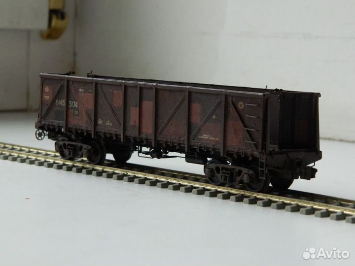 Полувагон из металла (ржд). Масштаб H0 1/87