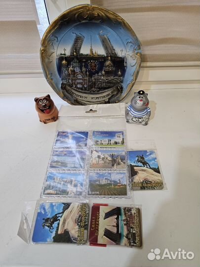 Набор Магниты, тарелка, фигурки Санкт-Петербург