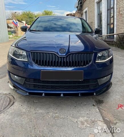 Сплиттер переднего бампера skoda octavia A7