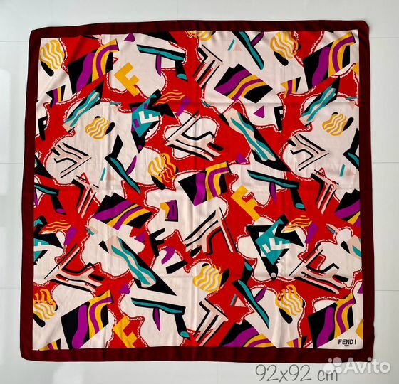 Fendi Hermes Volvo Vakko шелковый платок