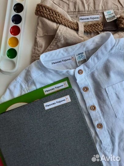 Термонаклейки, бирки на одежду, стикеры на одежду