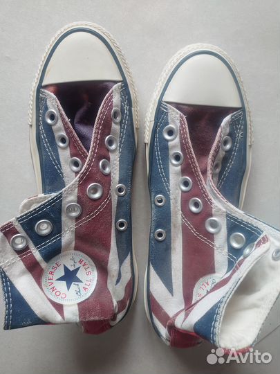 Кеды converse британский флаг 34 р-р