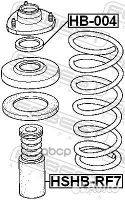 Пыльник амортизатора с отбойником febest hshb-R