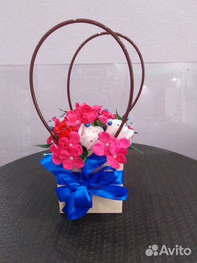 Букет из мыльных цветов