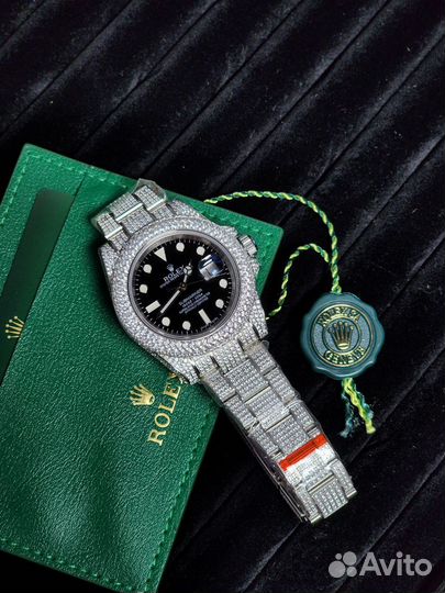 Часы Rolex Submariner Date 40 Black с инкрустацией