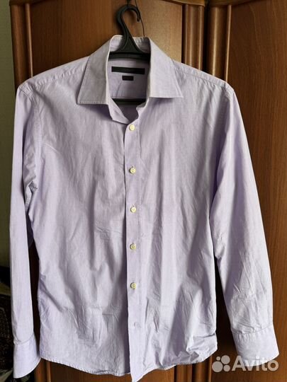 Мужская рубашка сиреневая charchel