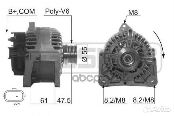 Генератор renault megane 03/kangoo 08- 110A 21