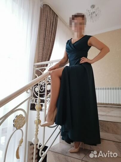 Зелёное платье (длинное)