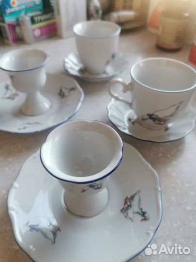 Чешский фарфор Гуси