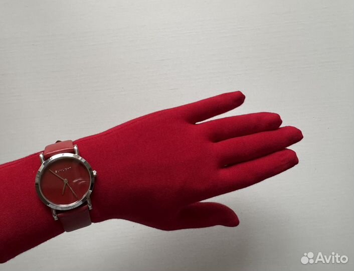 Часы женские Sunlight Санлайт красные кожа