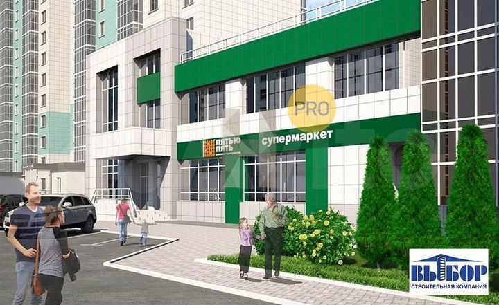 2-к. квартира, 55,8 м², 10/17 эт.