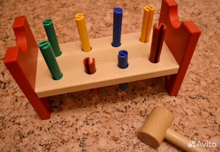 IKEA мула Блок с колышками и молотком