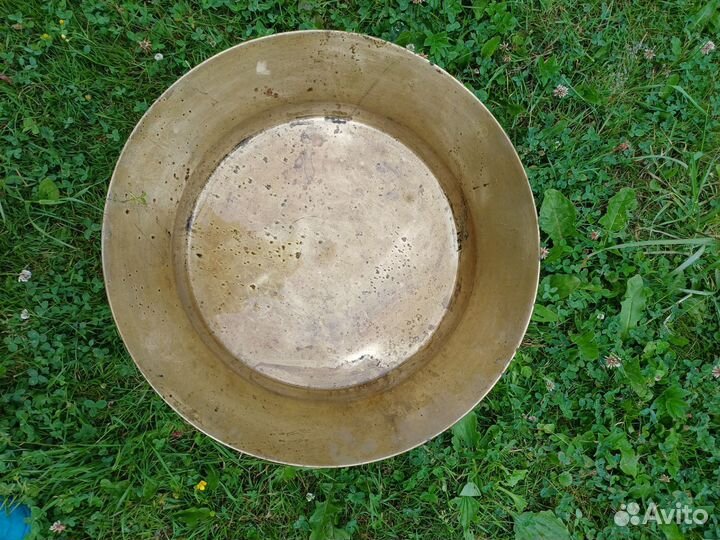 Старинный медный таз